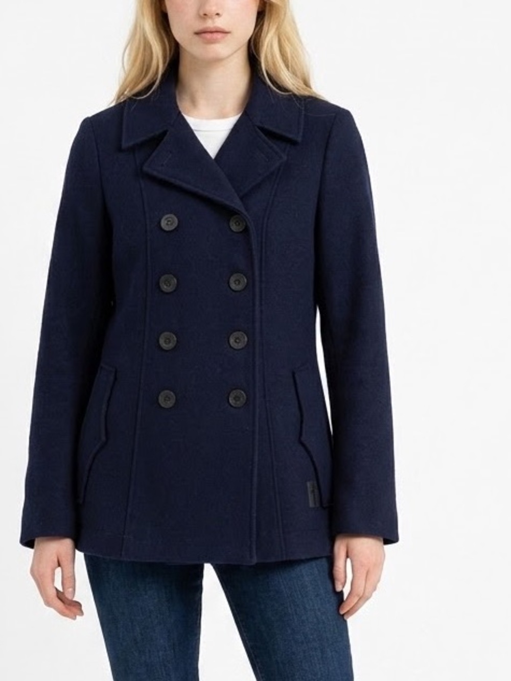 Hunter | Women’s Navy Wool Double Breasted Peacoat Sz US 8